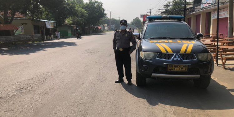 Jelang lebaran, patroli wiralodra Polsek Sliyeg ditingkatkan di area perbatasan