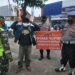Operasi Yustisi hunting Gabungan Penegakan Disiplin Protokol Kesehatan Dalam Rangka Partisipatoris Dan Perpanjangan PPKM Berbasis Mikro Di Jln depan Pasar Paron .
