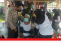 Polres Lombok tengah kerahkan personel kawal vaksinasi di pasar ganti