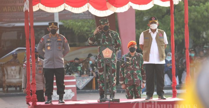 TNI-Polri Gelar Penebalan dan Penguatan Posko PPKM Skala Mikro