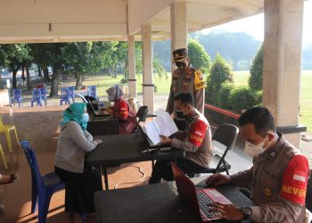 Polres Ngawi Dukung Percepatan Vaksinasi Nasional