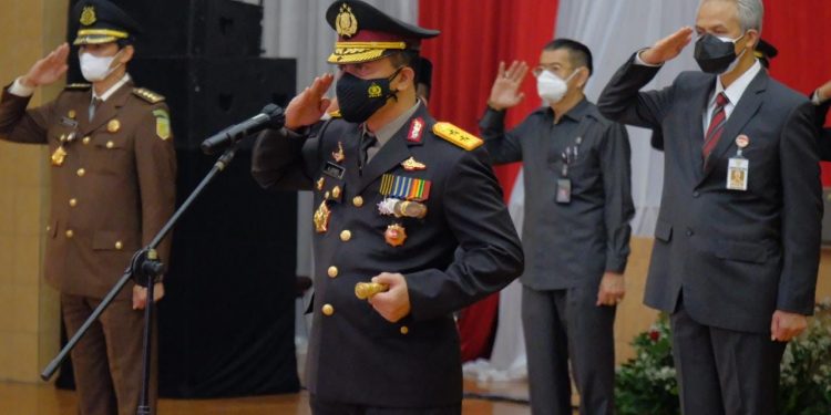 Polda Jateng Gelar Upacara HUT Bhayangkara ke-75 Secara Virtual