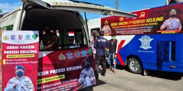 Polda Kalsel Operasionalkan 130 Gerai Vaksin Presisi, Tersebar di Berbagai Lokasi