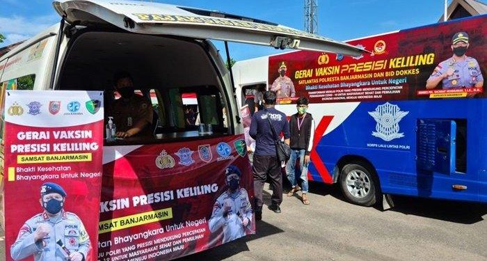 Polda Kalsel Operasionalkan 130 Gerai Vaksin Presisi, Tersebar di Berbagai Lokasi