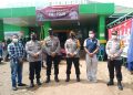 Disela Tinjau Gerai Vaksinasi TNI-POLRI, Kapolres Beri Bansos Pada Warga Terdampak Covid-19