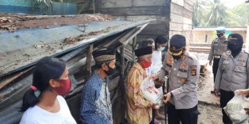 Kapolres Prabumulih Giat Bansos di Wilayah Prabumulih Barat