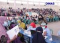 Antusias Masyarakat Magetan Ikuti Vaksinasi Serentak Bersama Pemkab dan TNI-Polri