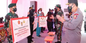 Tinjau Serbuan Vaksinasi Akabri 98, Kapolri: Wujud Sinergitas TNI-Polri