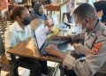 Warga Jayapura Sangat Antusias Ikuti Vaksin Presisi Polda Papua
