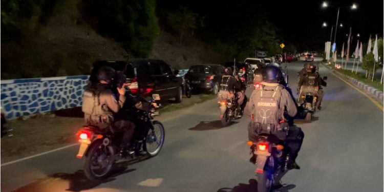 Brimob Maluku Patroli Skala Besar di Papua Amankan Penutupan PON XX