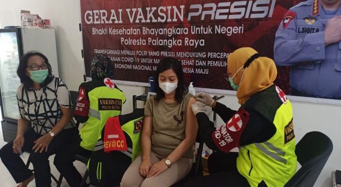 Polresta Palangka Raya Gelar Gerai Vaksin Presisi