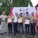 Wakil Menteri Perhubungan RI Suntana bersama Kakorlantas Polri Irjen Pol Aan Suhanan, Dirut PT Jasa Raharja Rivan A. Purwantono melakukan peninjauan arus lalu lintas pada libur nataru di kawasan Yogyakarta pada Sabtu (28/12/2024).