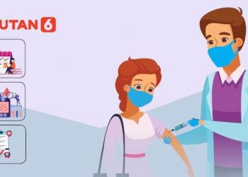 Infografis 4 Alur Meja Pelaksanaan Vaksinasi Covid-19