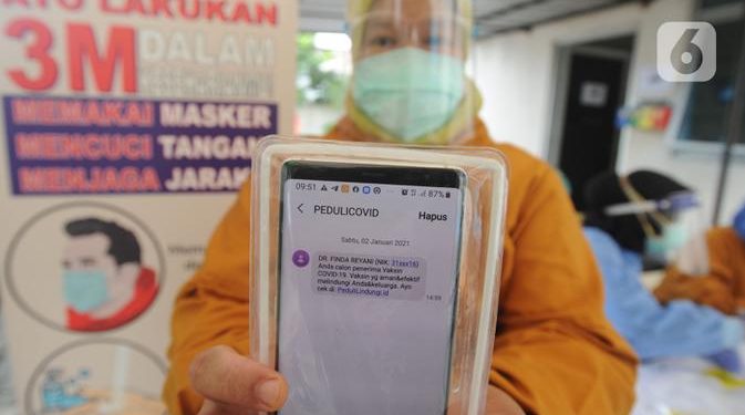 Registrasi Ulang Tenaga Kesehatan Penerima Vaksin COVID-19, Tak Lagi Dikirim Lewat SMS Blast