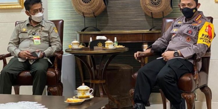 Kapolri Dukung Kementan Tingkatkan Produksi Pangan Nasional
