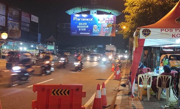 Puncak Arus Balik, Begini Situasi Lalu Lintas di Pos Sasak Jarang Bekasi Timur