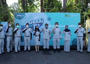 Jasa Raharja-Polri Jalin Sinergi Gelar Vaksinasi kepada Warga Surabaya