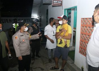 Jelang Pemberlakuan PPKM Level 4, Polres Banjarbaru Gelar Patroli Skala Besar