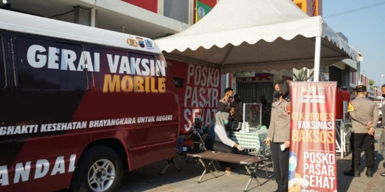 Kapolri Gelar Posko PPKM di Pasar untuk Pastikan Perekonomian dan Protokol Kesehatan Berjalan