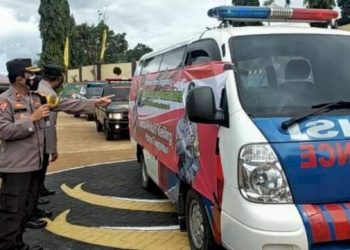 Percepat Herd Immunity, Polres Tanggamus Gelar Vaksinasi Kelilling