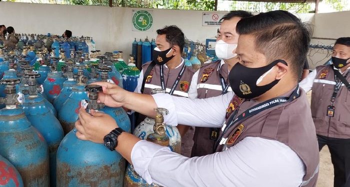 Polisi Pastikan Stok Tabung Oksigen di Jambi Aman, Diutamakan untuk RS