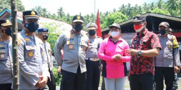 Wakapolda Sulut Tinjau Vaksinasi, Kampung Tangguh dan Isolasi Apung di Bitung
