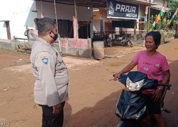 Rutin Gelar Operasi Yustisi, Anggota Polsek Jelai Hulu harap Warga Disiplin Terapkan Prokes
