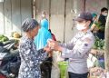 Satbinmas Polres Temanggung Gelar Woro-woro Prokes 5M di Pasar Tradisional