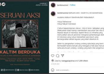Pro-Kontra Kritik BEM Unmul Soal Ma’ruf Amin ‘Patung Istana’