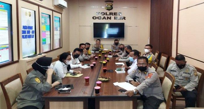 Kapolres OI Pimpin Anev Pelaksanaan Tugas Penanggulangan Bencana Alam dan Non Alam